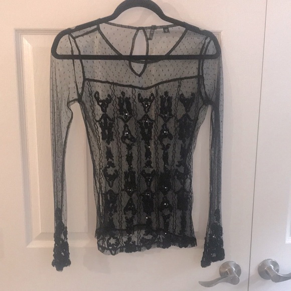 Guess lace beaded top - Picture 2 of 7